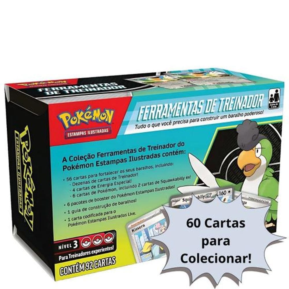 Pokémon Coleção Box Ferramentas do Treinador Squawkabilly Ex - Copag