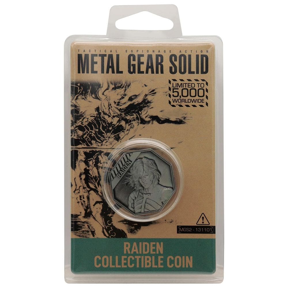 Moeda colecionável Fanattik Metal Gear Solid 2 Raiden Limited