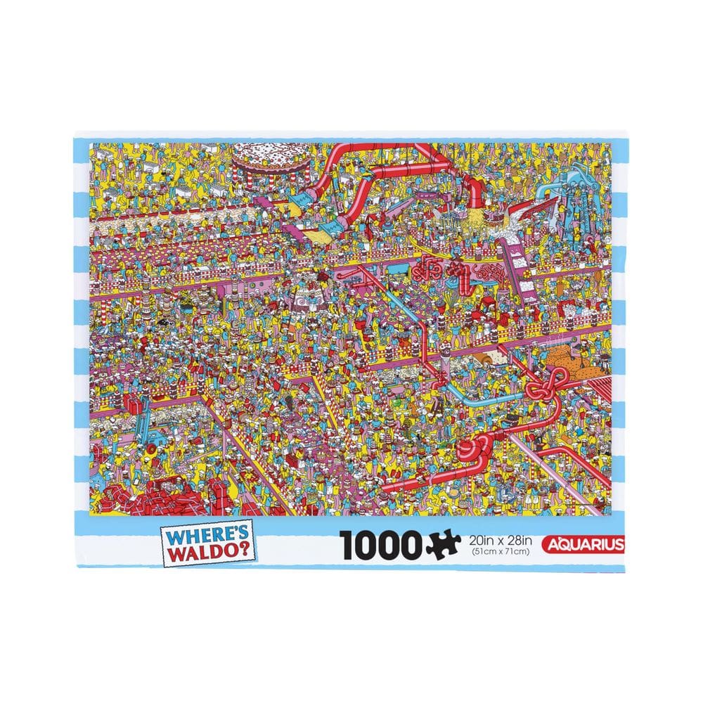 Puzzle AQUARIUS Onde está Waldo? Fábrica de bolos 1000 unidades 56x71cm