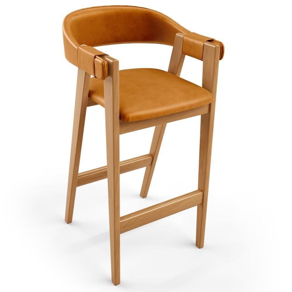 Banqueta Alta Bar Cozinha Sala De Jantar Bar Nadja L02 Couríssimo Whisky - Lyam Decor