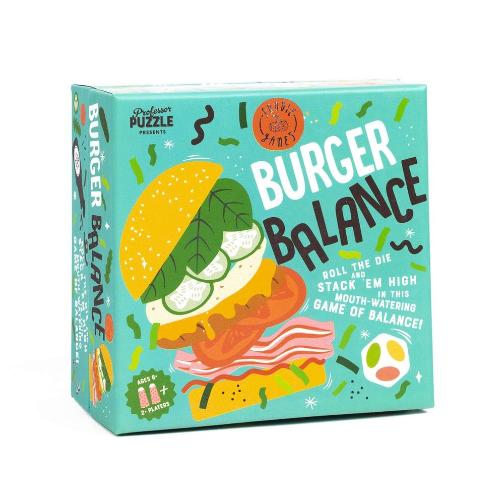 Jogo de empilhamento Professor PUZZLE Foodie Games Burger Balance