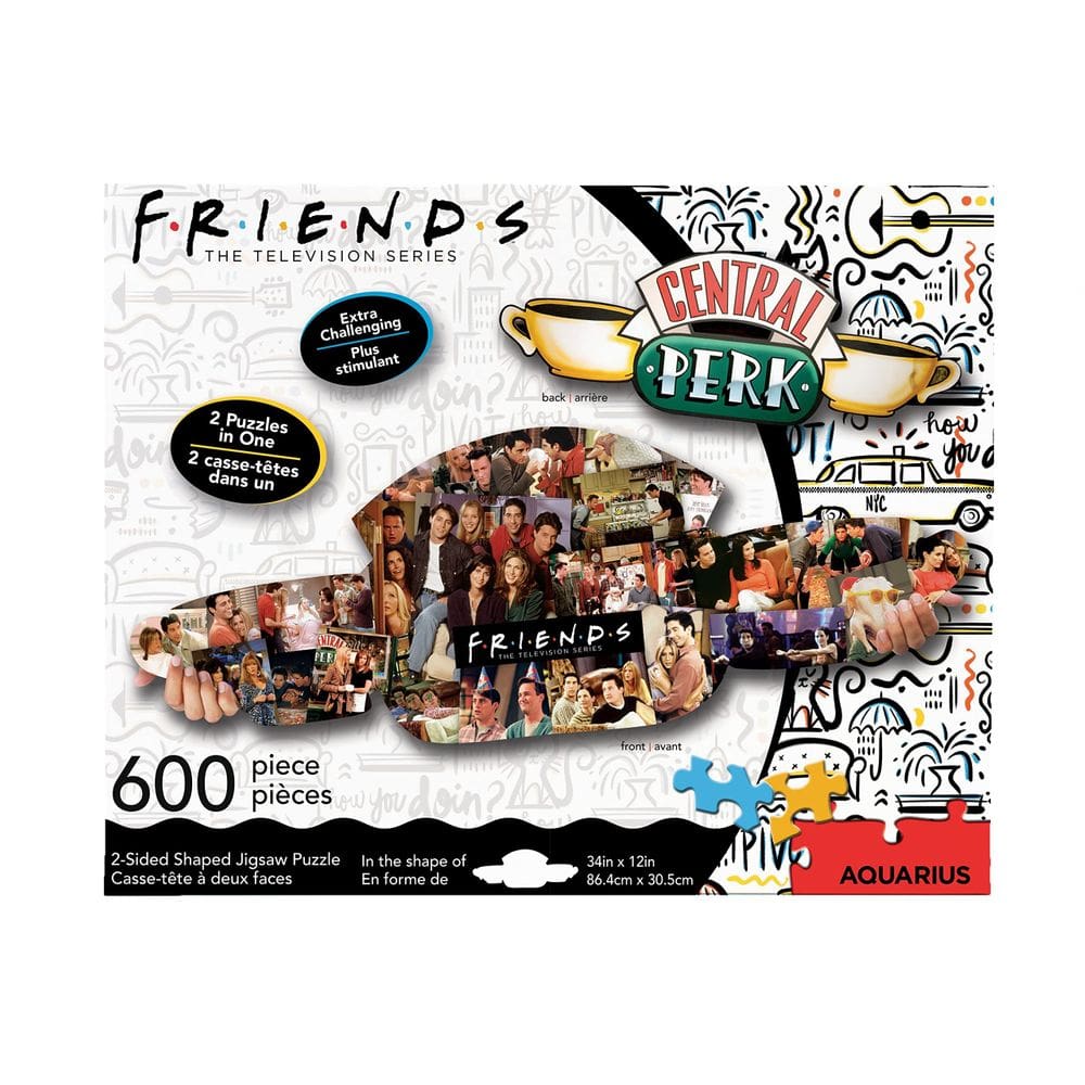 Quebra-cabeça AQUARIUS Friends Central Perk 600 peças 86x30cm