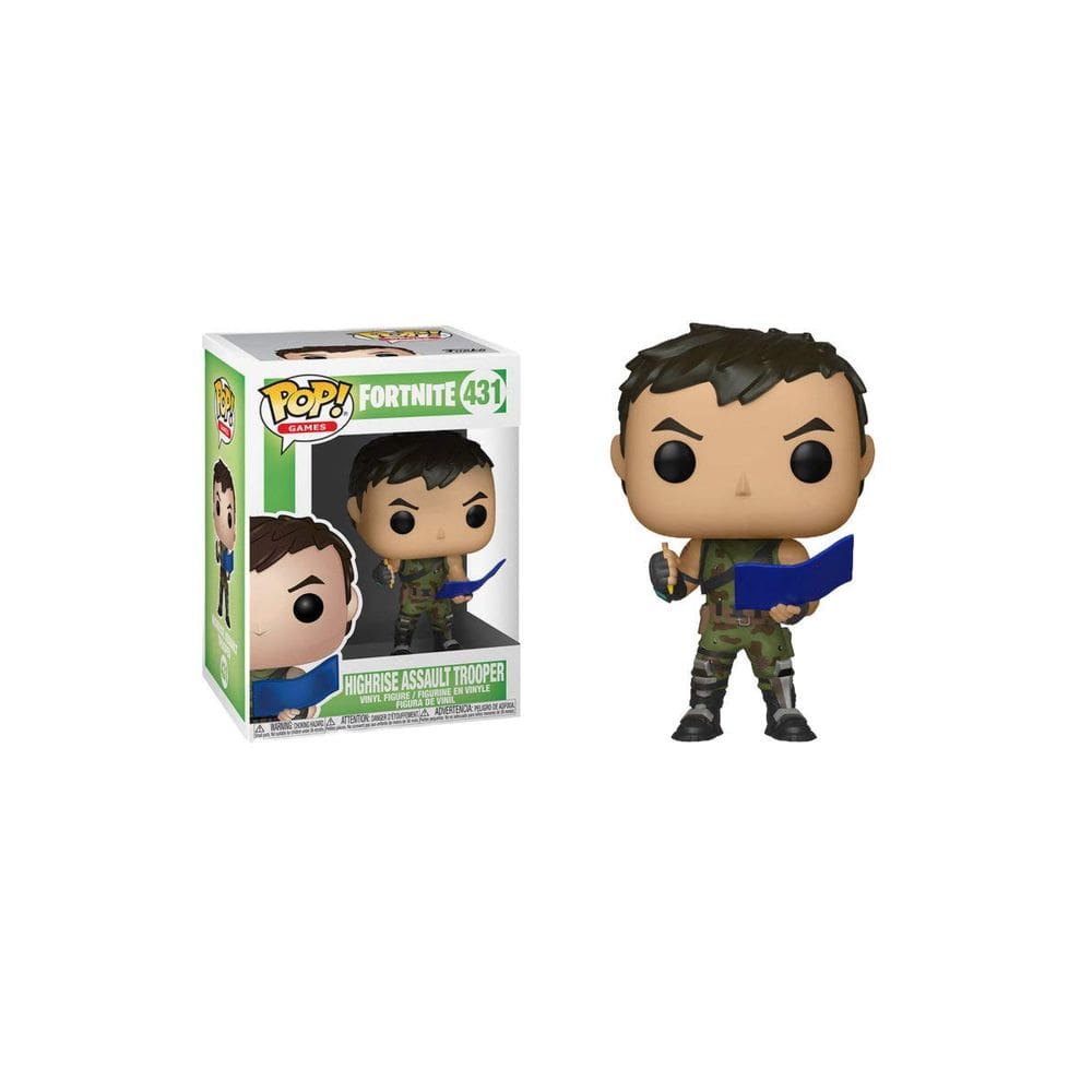 Boneco de ação Funko POP! Jogos Fortnite Highrise Assault Trooper