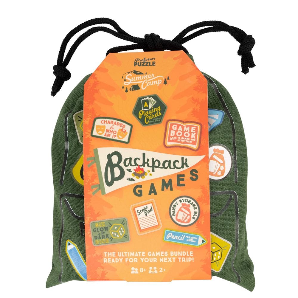 Pacote de jogos: mochila Professor PUZZLE com jogos de cartas e dados