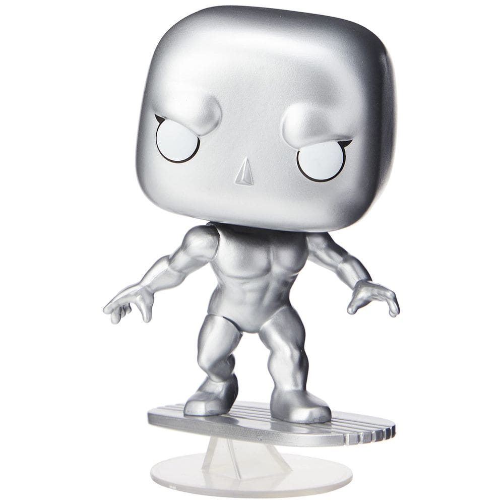 Boneco de ação Funko Pop! Surfista prateado do Quarteto Fantástico da Marvel