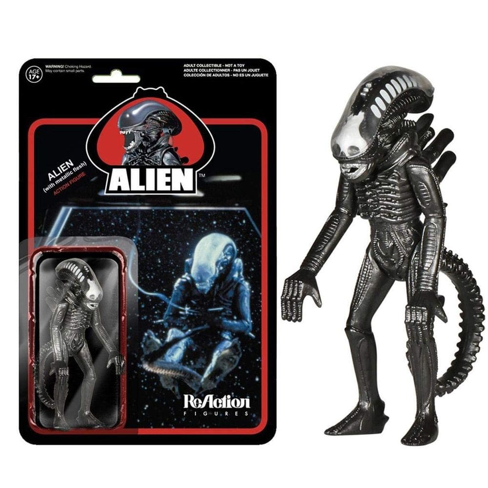 Boneco de ação Funko Reaction Alien Metallic