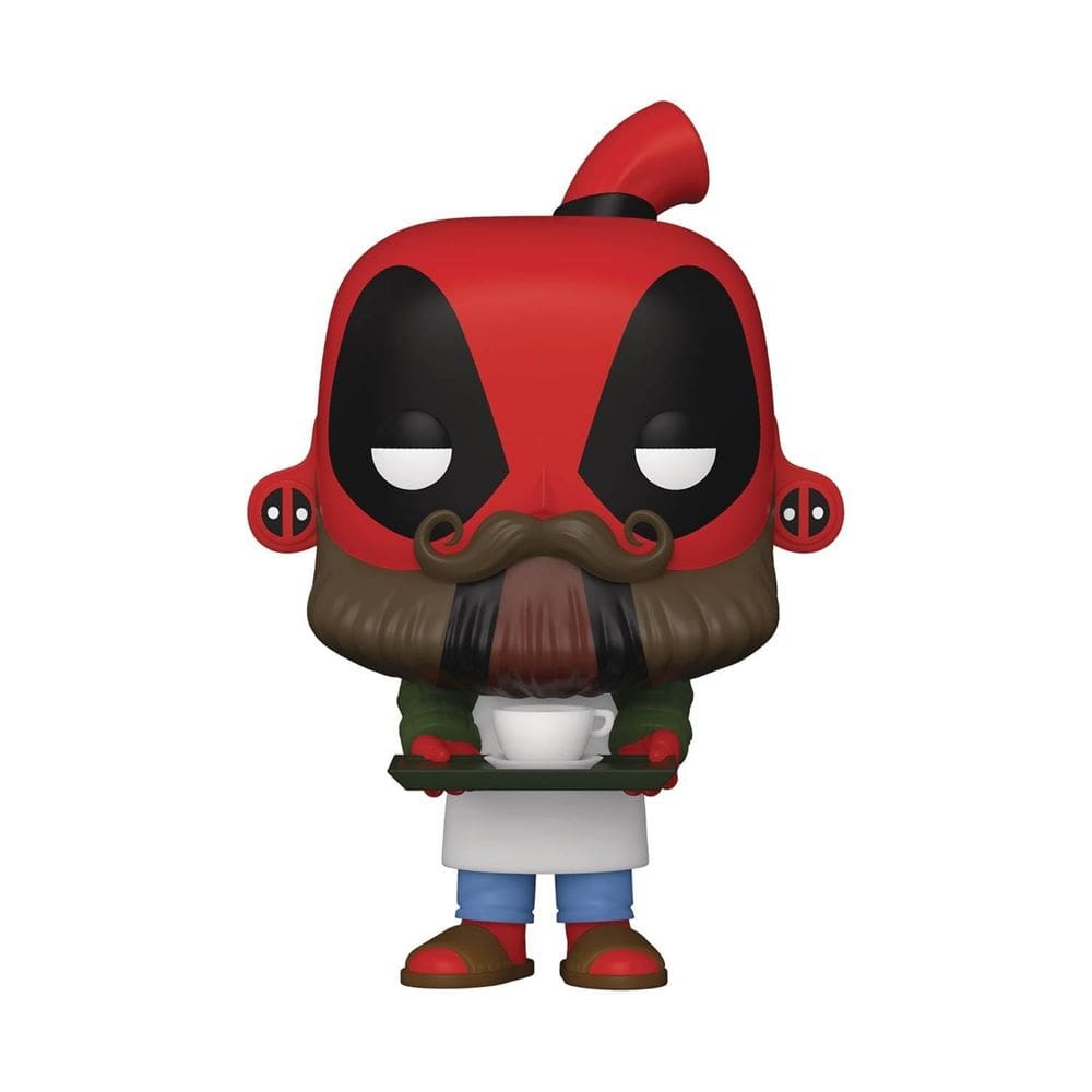 Boneco de brinquedo Funko Pop! Marvel Deadpool 30º Barista de Café