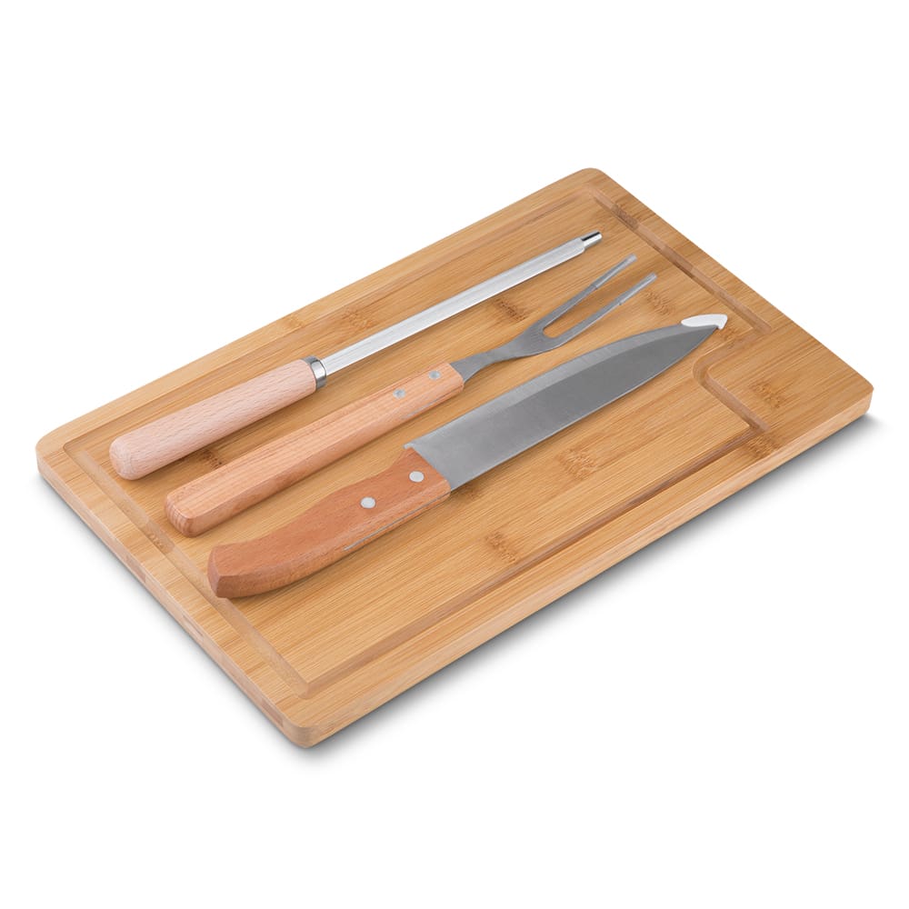 Kit para Churrasco com 4 Peças BBQ Easy