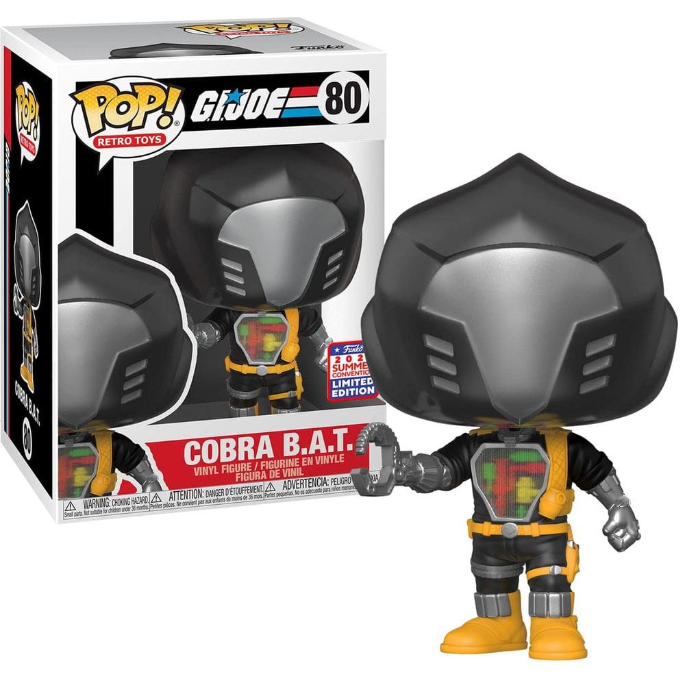 Boneco de ação Funko POP! Brinquedos retrô G.I. Joe Cobra B.A.T.