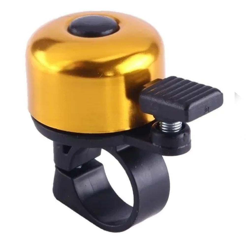 Campainha De Bike Estilo Vintage Em Aco Cromado Adulto Infantil Toque Trim Trim Tradicional Dourado