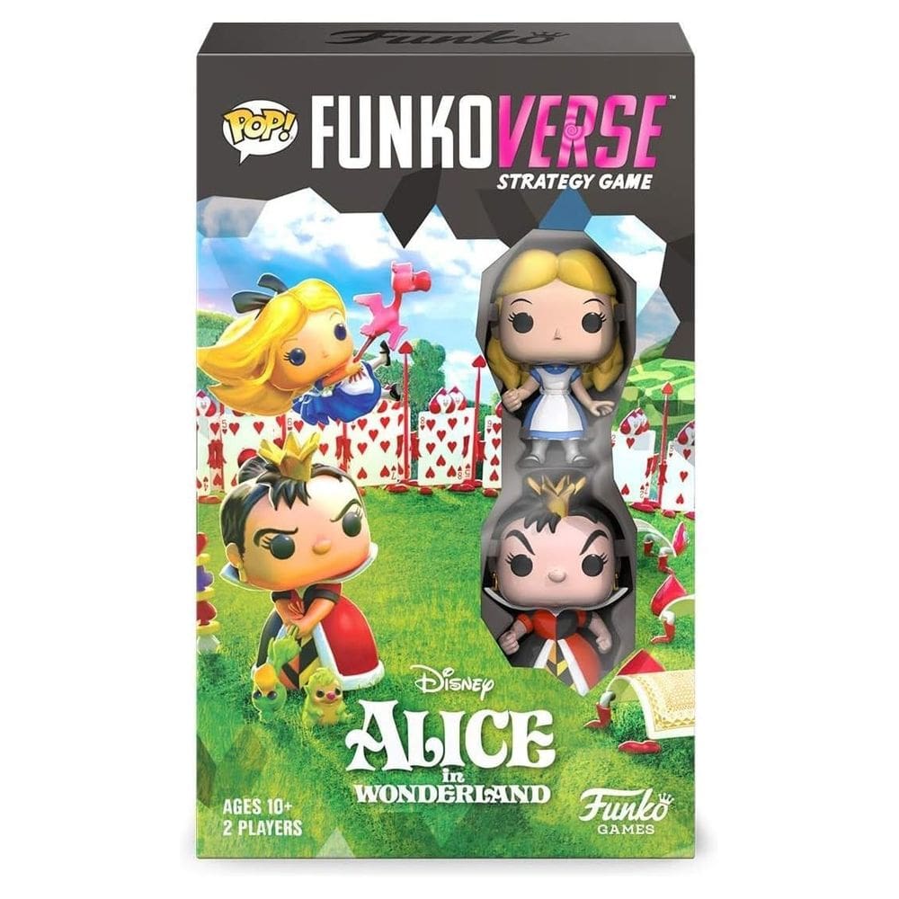 Jogo de tabuleiro Funkoverse Alice in Wonderland 100, pacote com 2 unidades