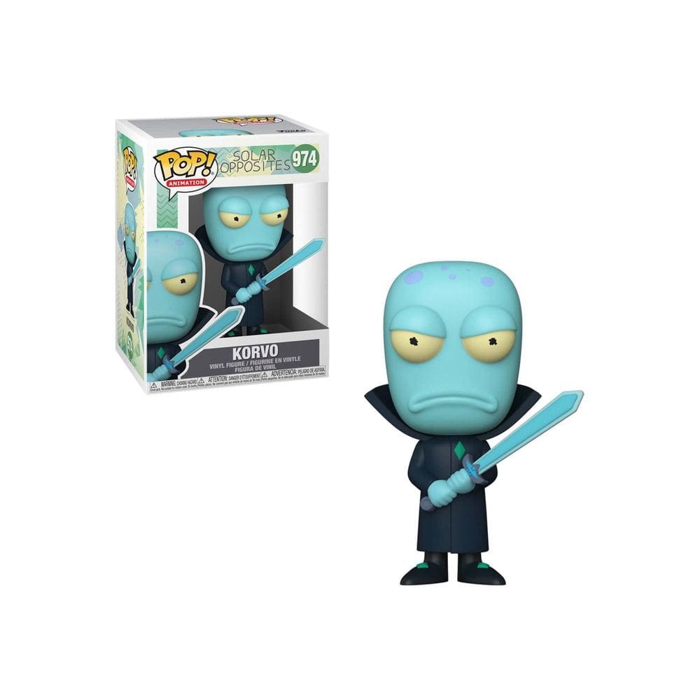 Funko Pop! Boneco de brinquedo Korvo de animação Solar Opposites