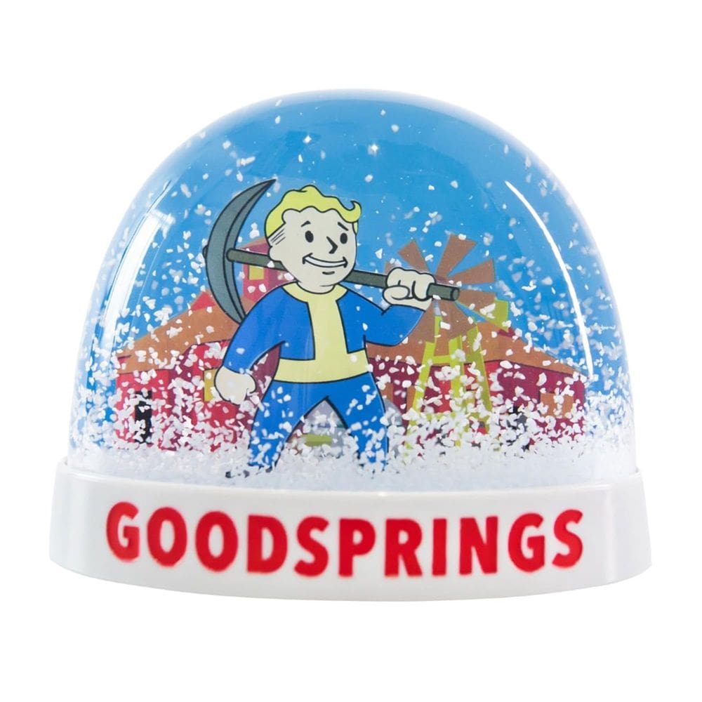 Cabeças de jogos Snow Globe Fallout New Vegas Goodsprings 7,3 cm