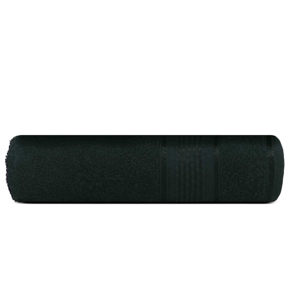 Toalha de Banho Preta Monarca Leve Macia 130x68cm