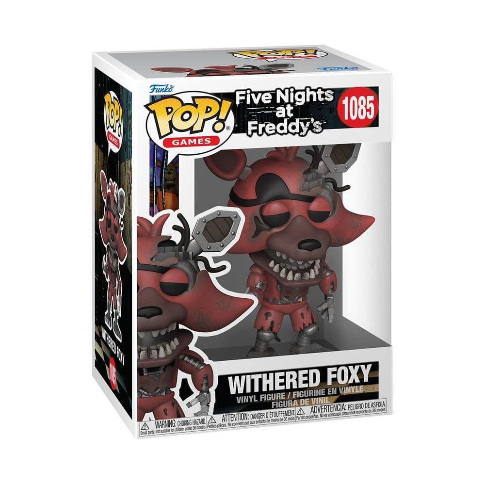 Boneco de vinil Funko Pop! Jogos Five Nights at Freddy`s Withered Foxy 10,4 cm