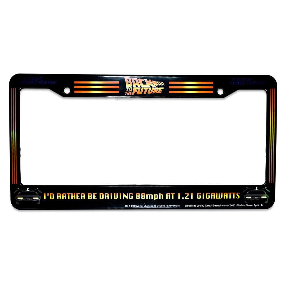 Quadro de matrícula Back to the Future 88 mph Metal