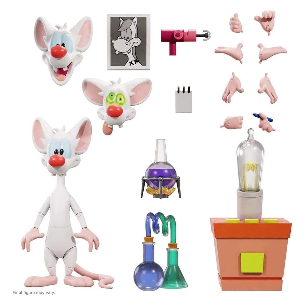 Boneco de ação Super7 Animaniacs Ultimates Pinky 18cm