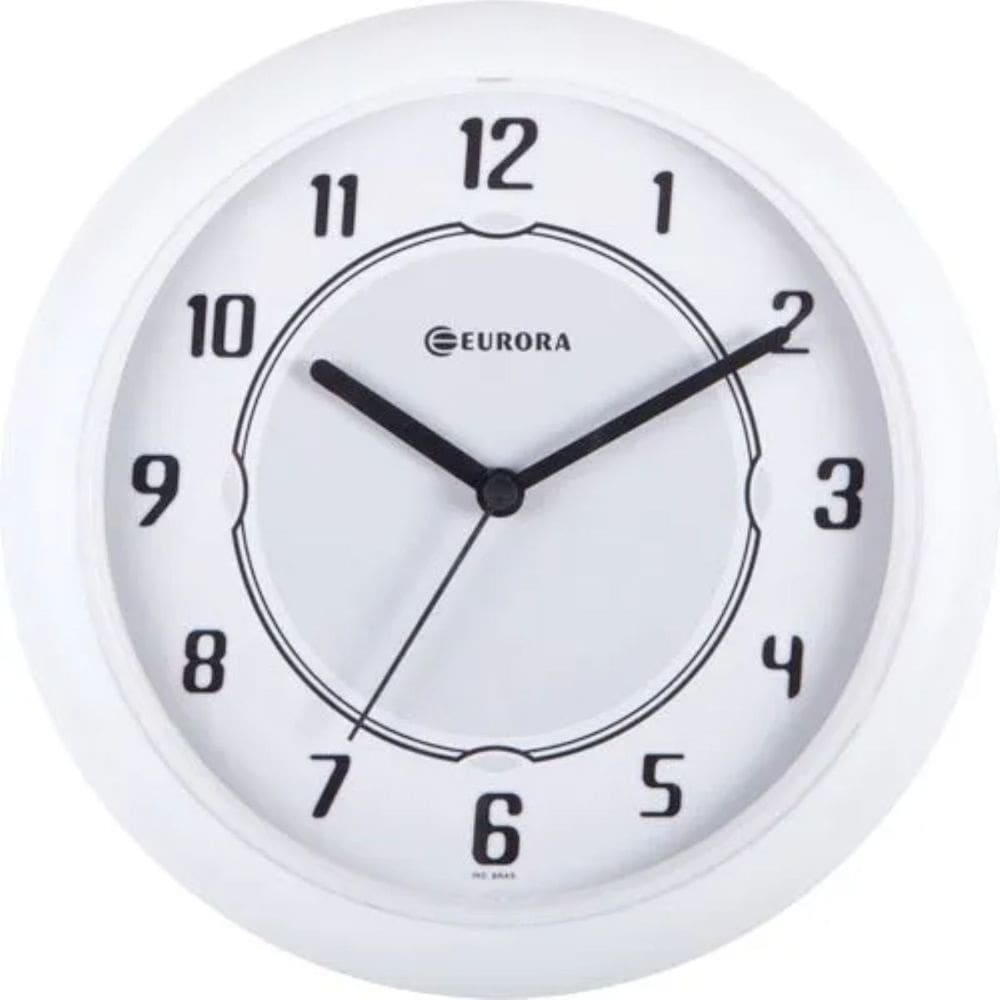 Relogio de Parede Branco Eurora 6505 021