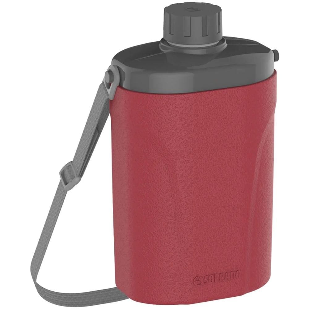 Cantil Térmico 1L Garrafa de água Vermelha Safari Soprano