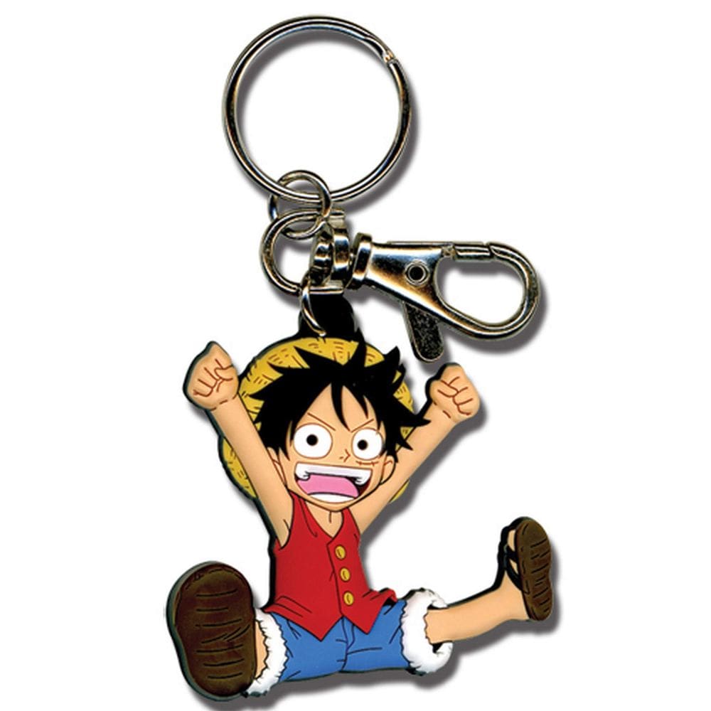 Chaveiro Great Eastern Entertainment de uma peça SD Luffy PVC
