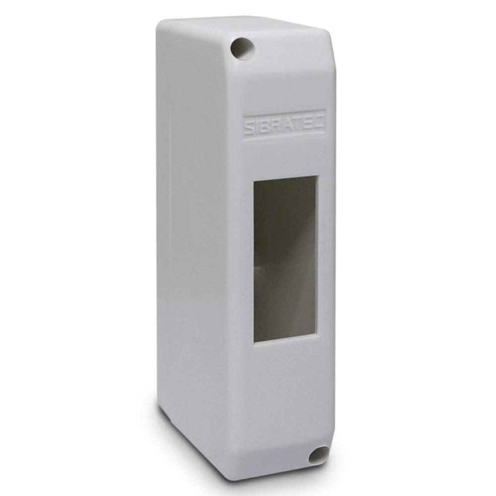 Caixa Plástica Sobrepor Disjuntor DIN 1 Polo Sibratec QDS-1P