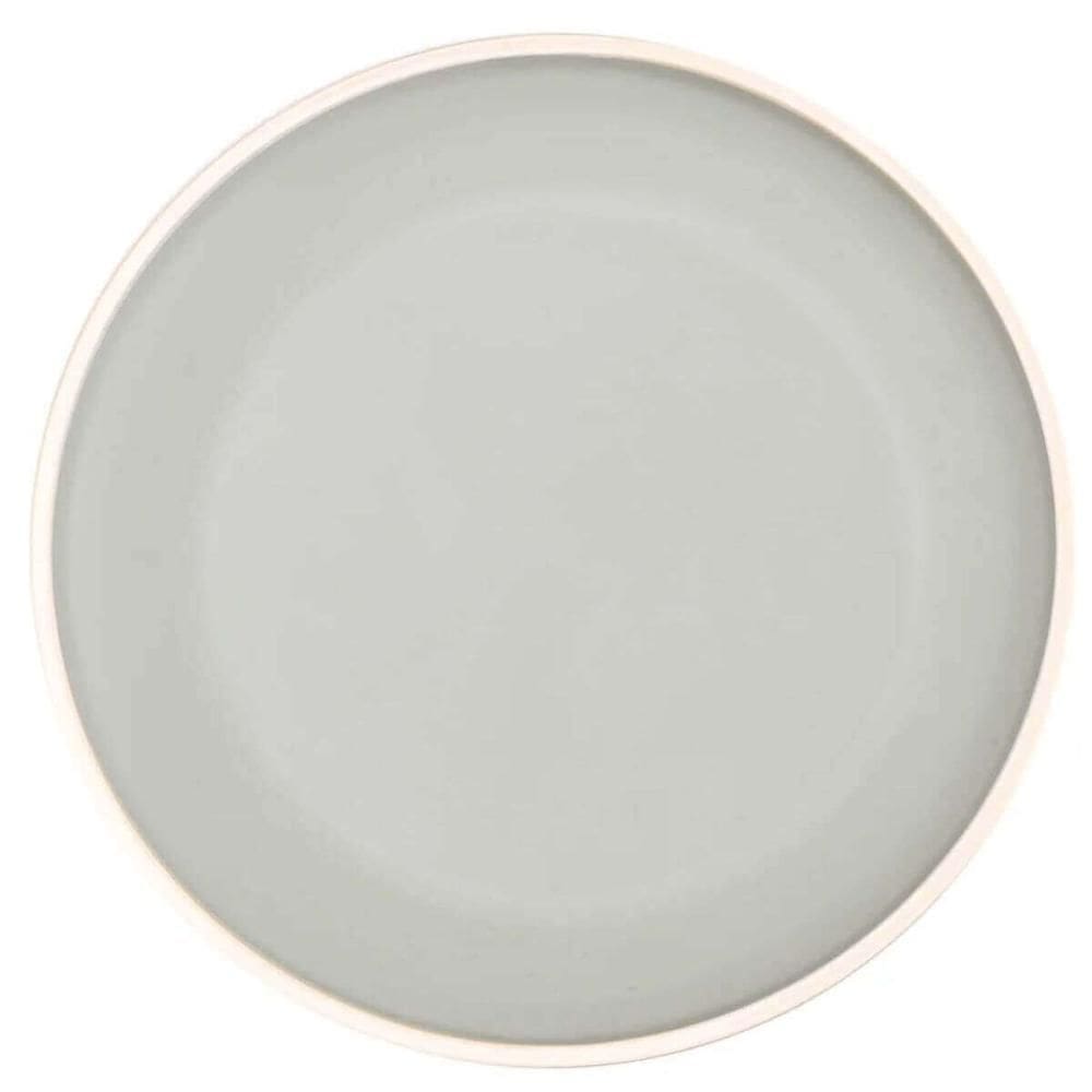 Jogo 24 Pratos De Sobremesa Melamina Class Cinza 21,5cm Wolff Cozinha Restaurante Buffet Servir Petiscos