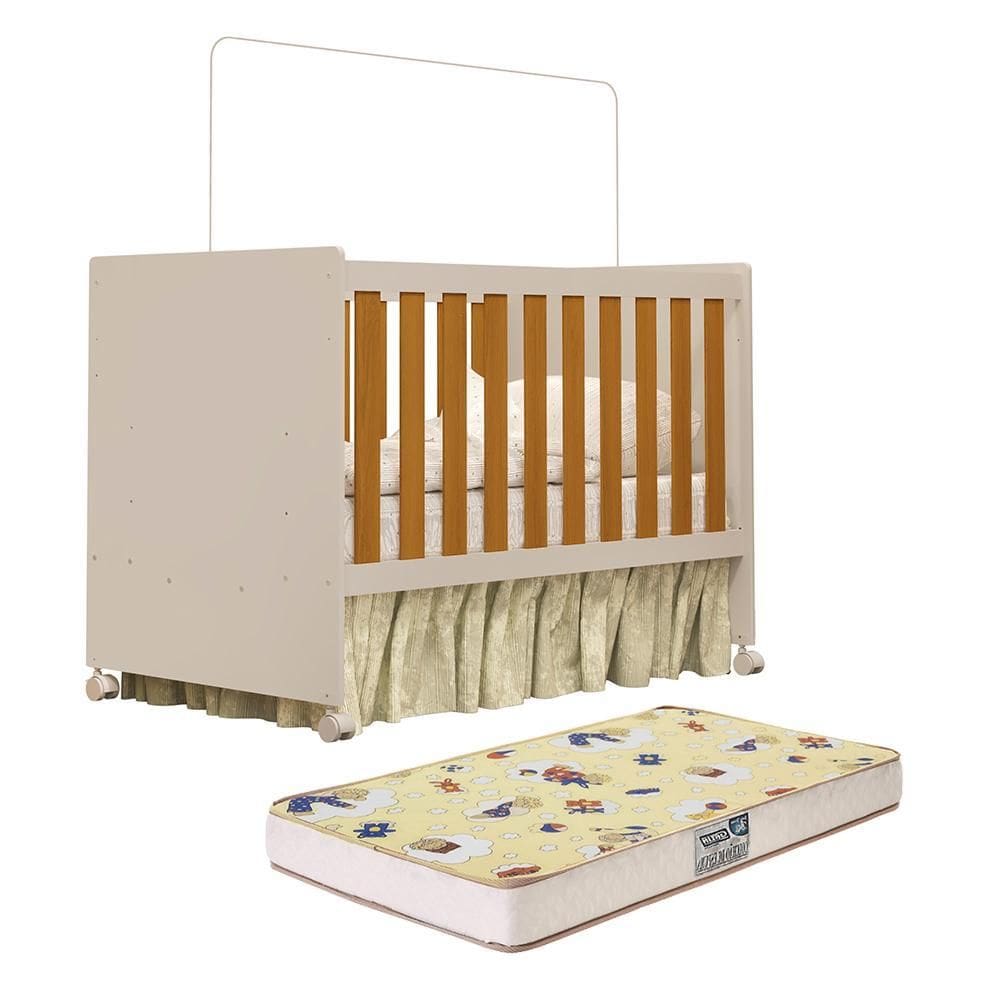 Berço Mini Cama Katatau Flex com Colchão D18 de 10cm - Reller Móveis