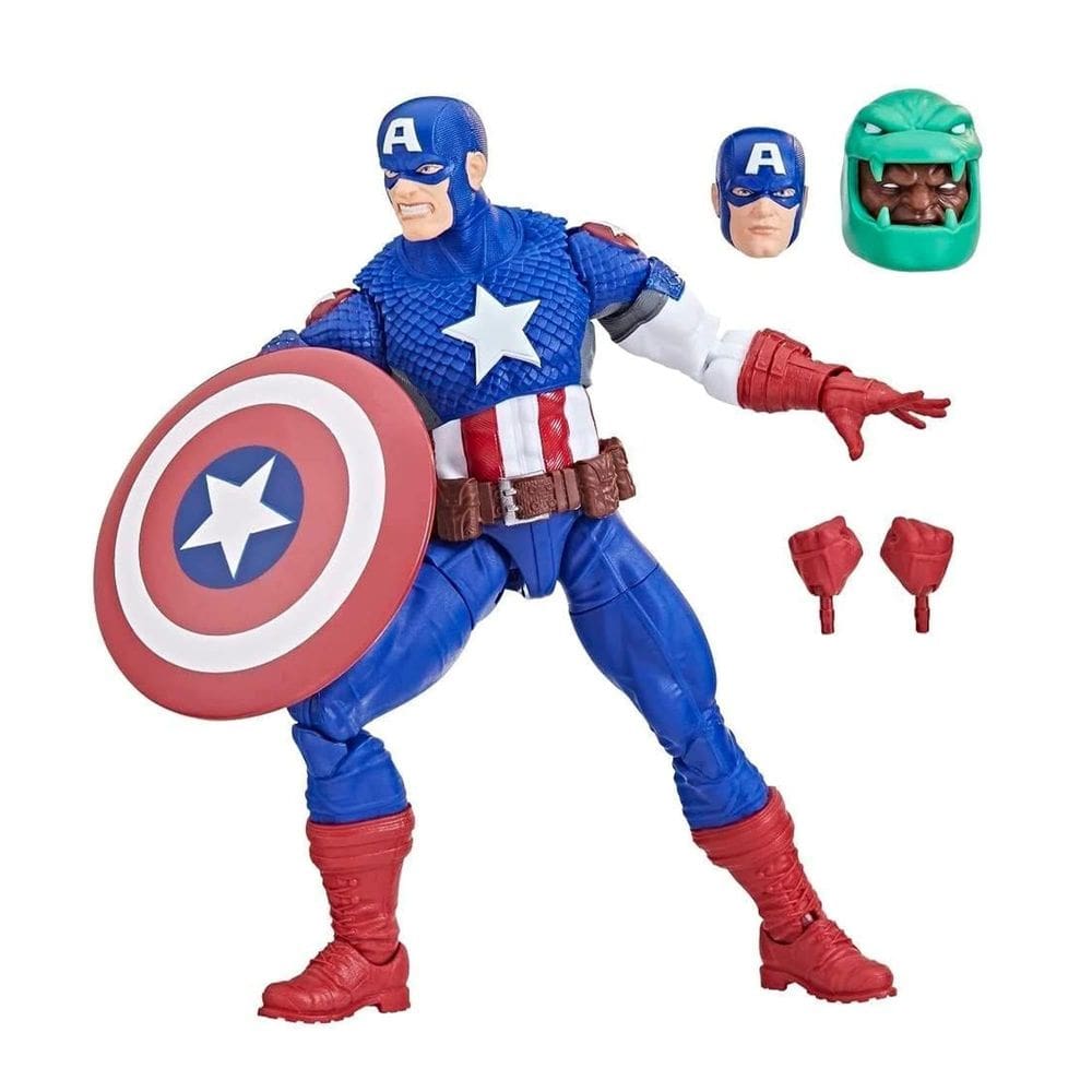 Boneco de ação Marvel Legends Series Ultimate Captain America