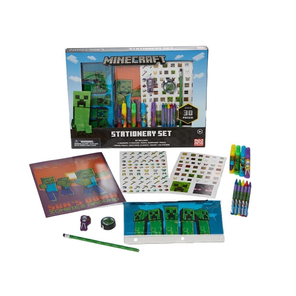 Conjunto de arte para colorir e adesivos Designs inovadores Mine Craft