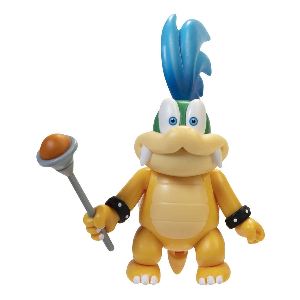 Boneco de ação Super Mario Larry Koopa de 10 cm com acessório de varinha