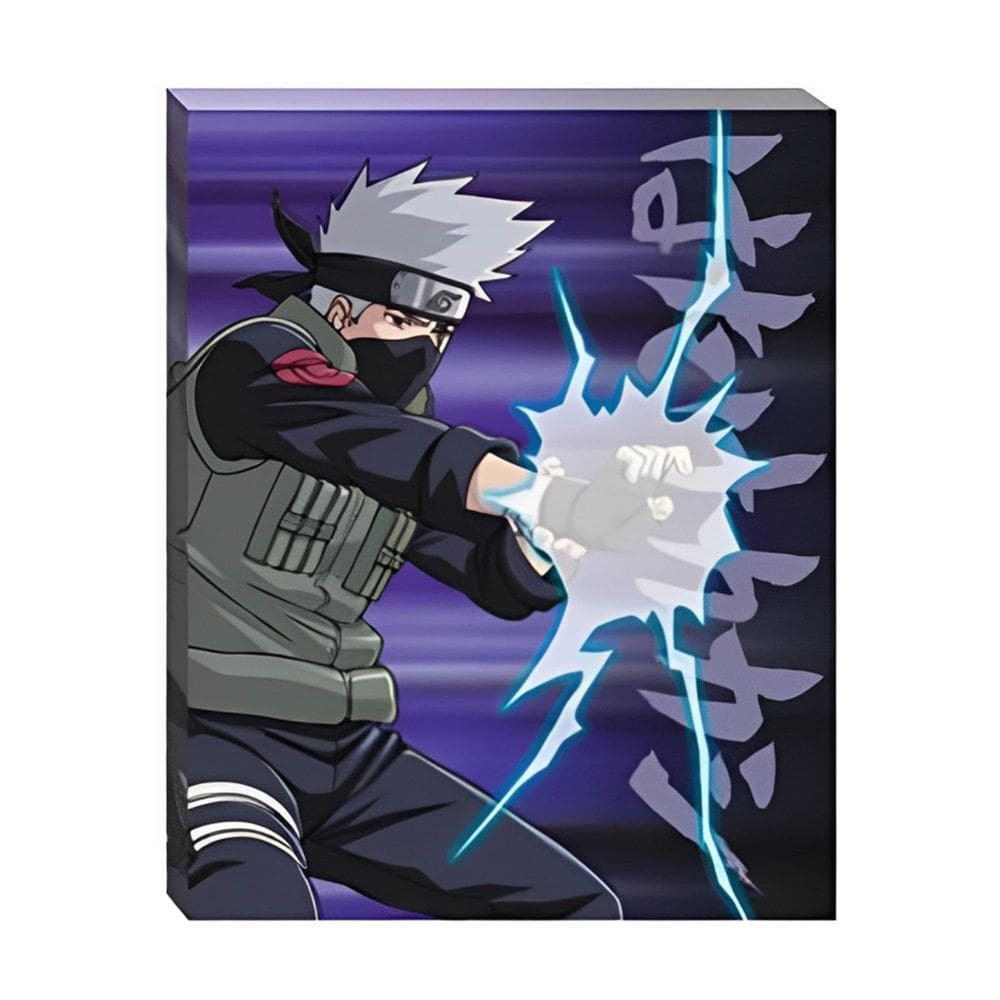 Arte de parede em tela JUST FUNKY Naruto Shippuden Kakashi Chidori