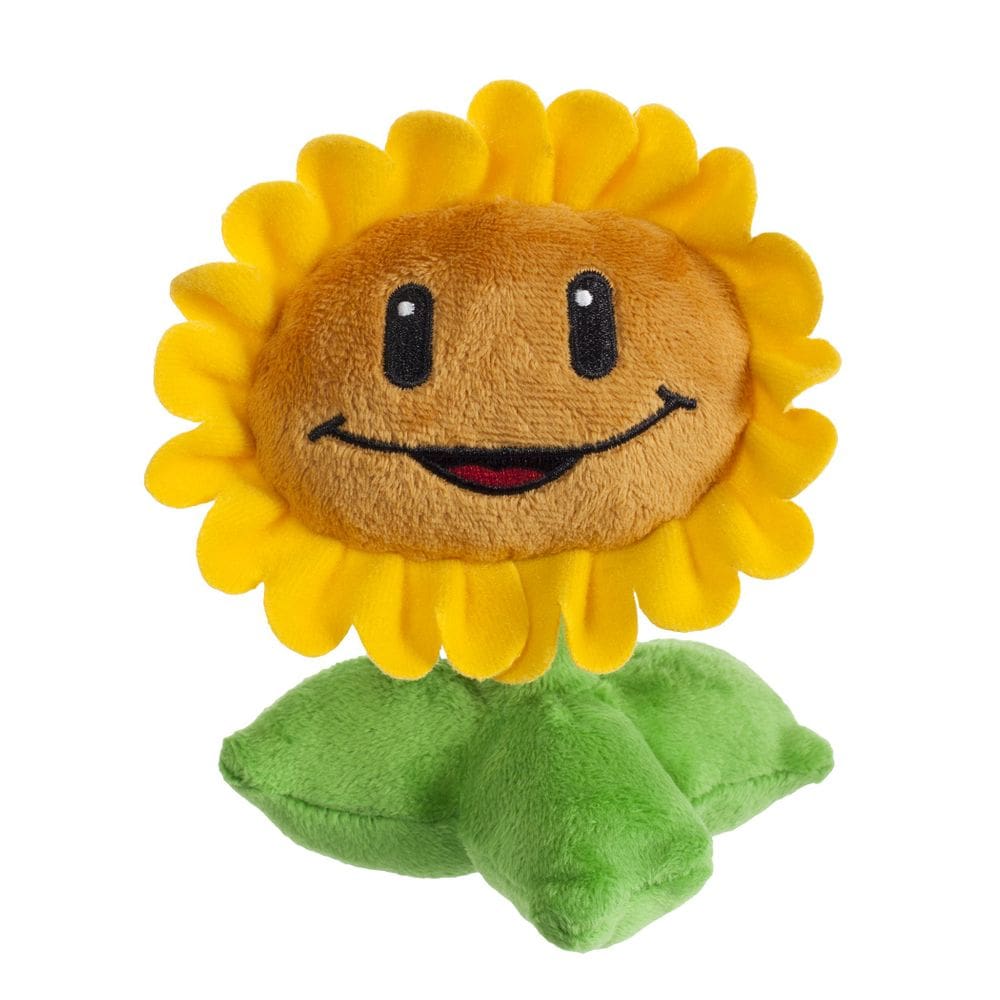 Jazwares de pelúcia de girassol Plants vs Zombies de 7 polegadas