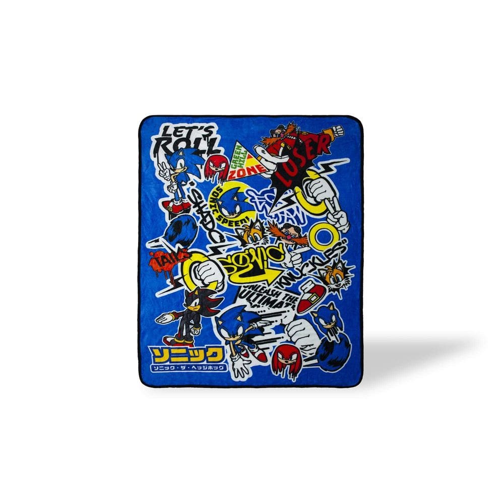 Bomba adesiva Throw Blanket JUST FUNKY Sonic The Hedgehog