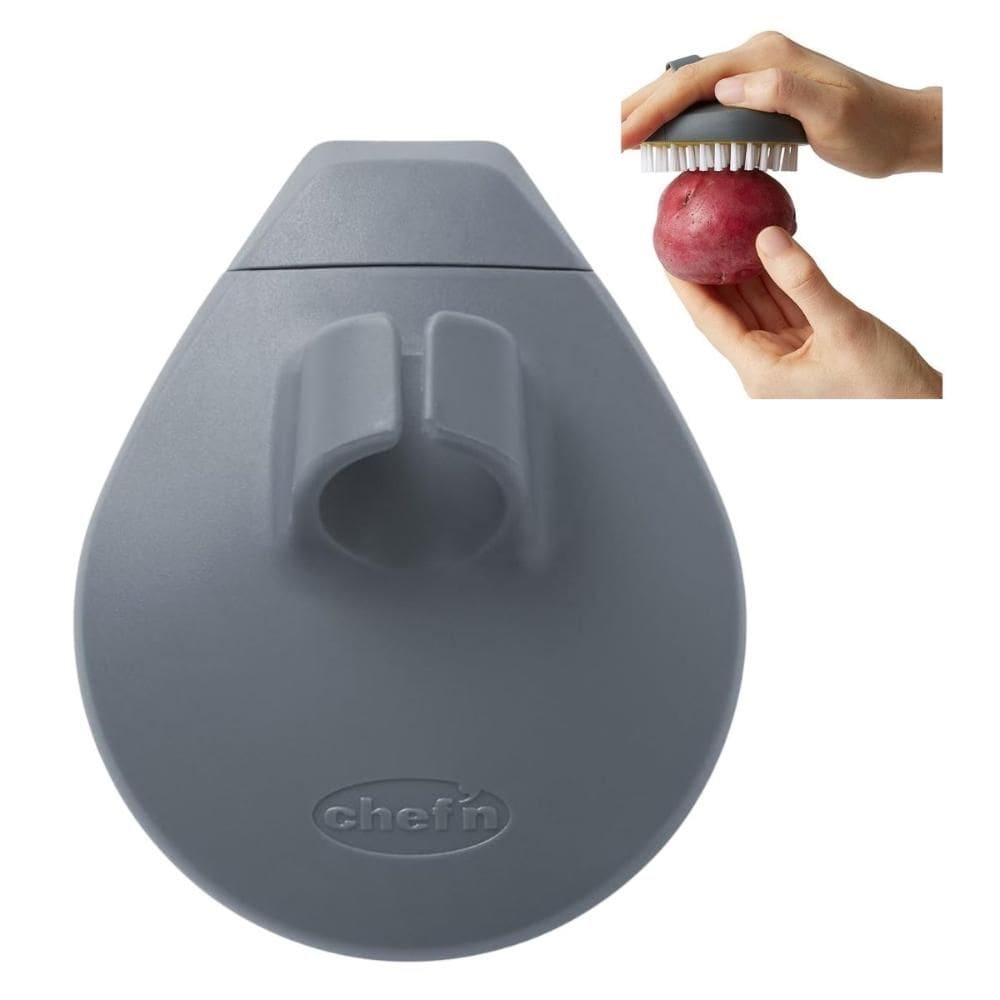 Escova Lavar Legumes Batatas ergonômica PalmBrush Chef`n