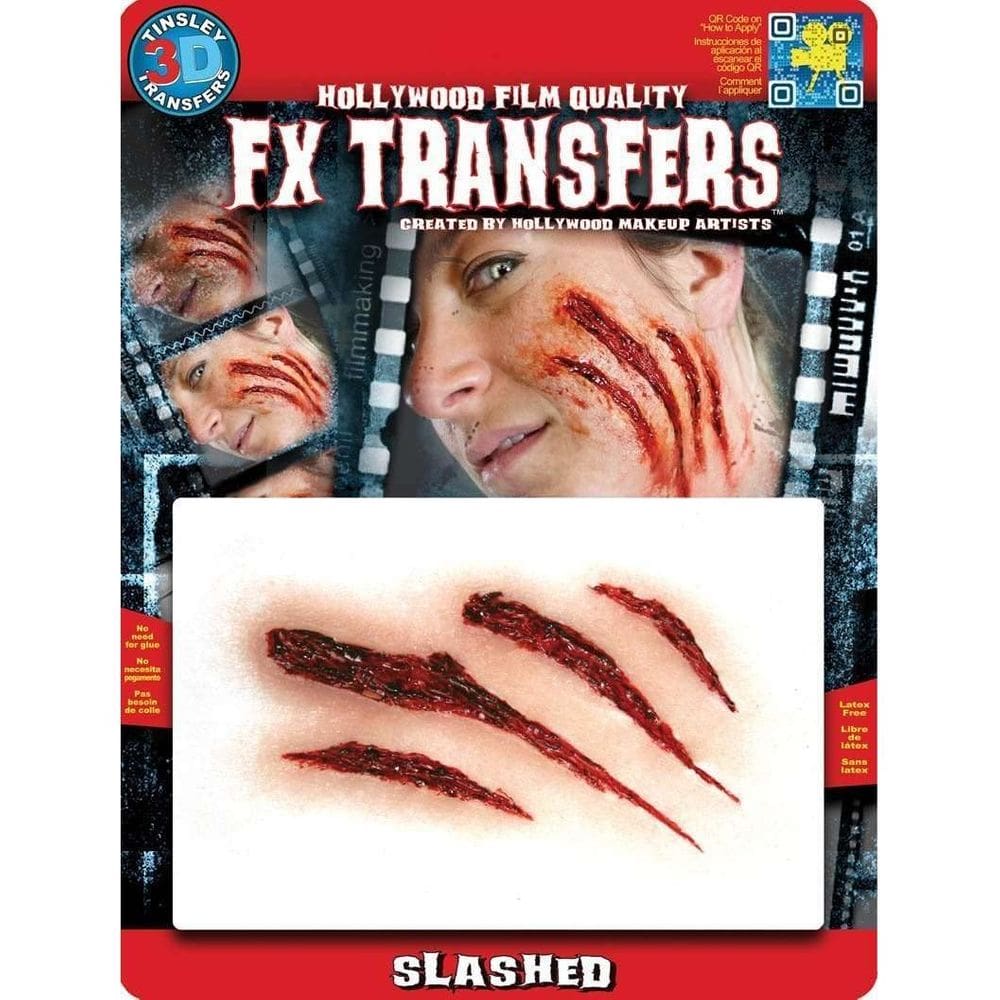 Tatuagem temporária Tinsley Transfers MD Slashed 3D FX