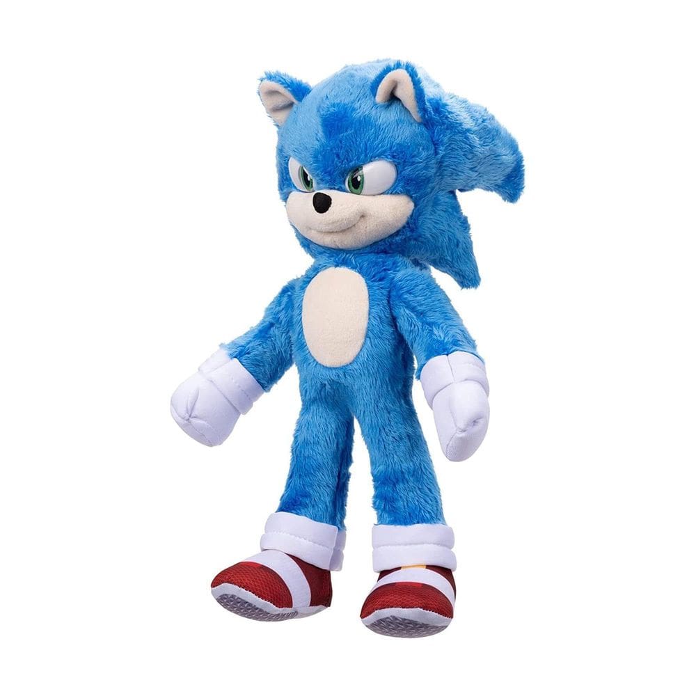 Brinquedo de pelúcia Sonic The Hedgehog Movie com 33 cm de altura para crianças a partir de 3 anos