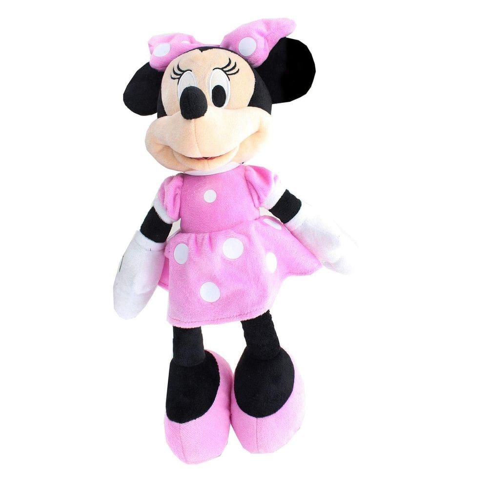 Brinquedo de pelúcia MINNIE 10782 Kids rosa com vestido clássico de 15,5”