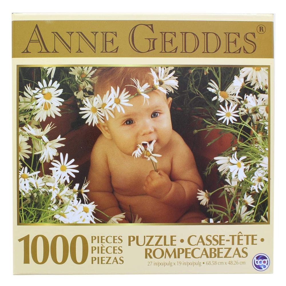 Quebra-cabeça Anne Geddes Daisies Baby 1000 peças