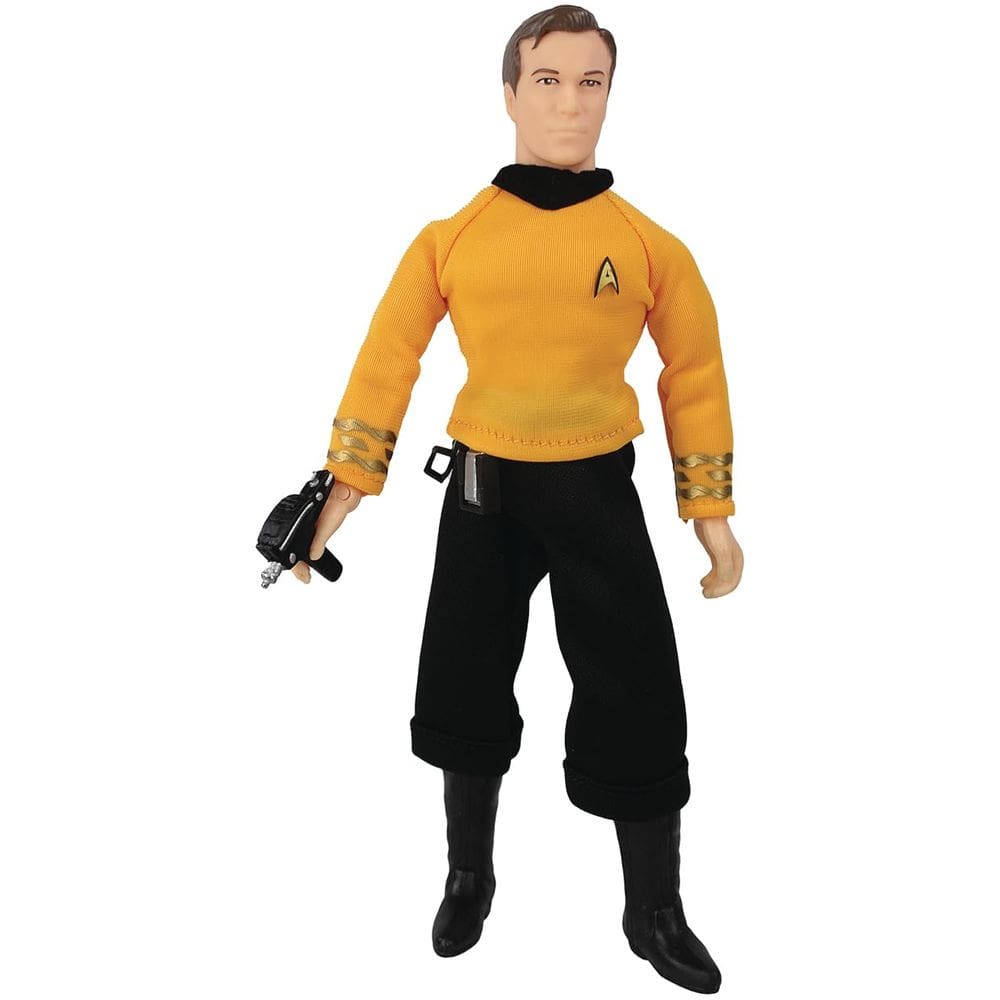 Boneco de ação Mego Star Trek Captain Kirk de 20 cm com 14 pontos