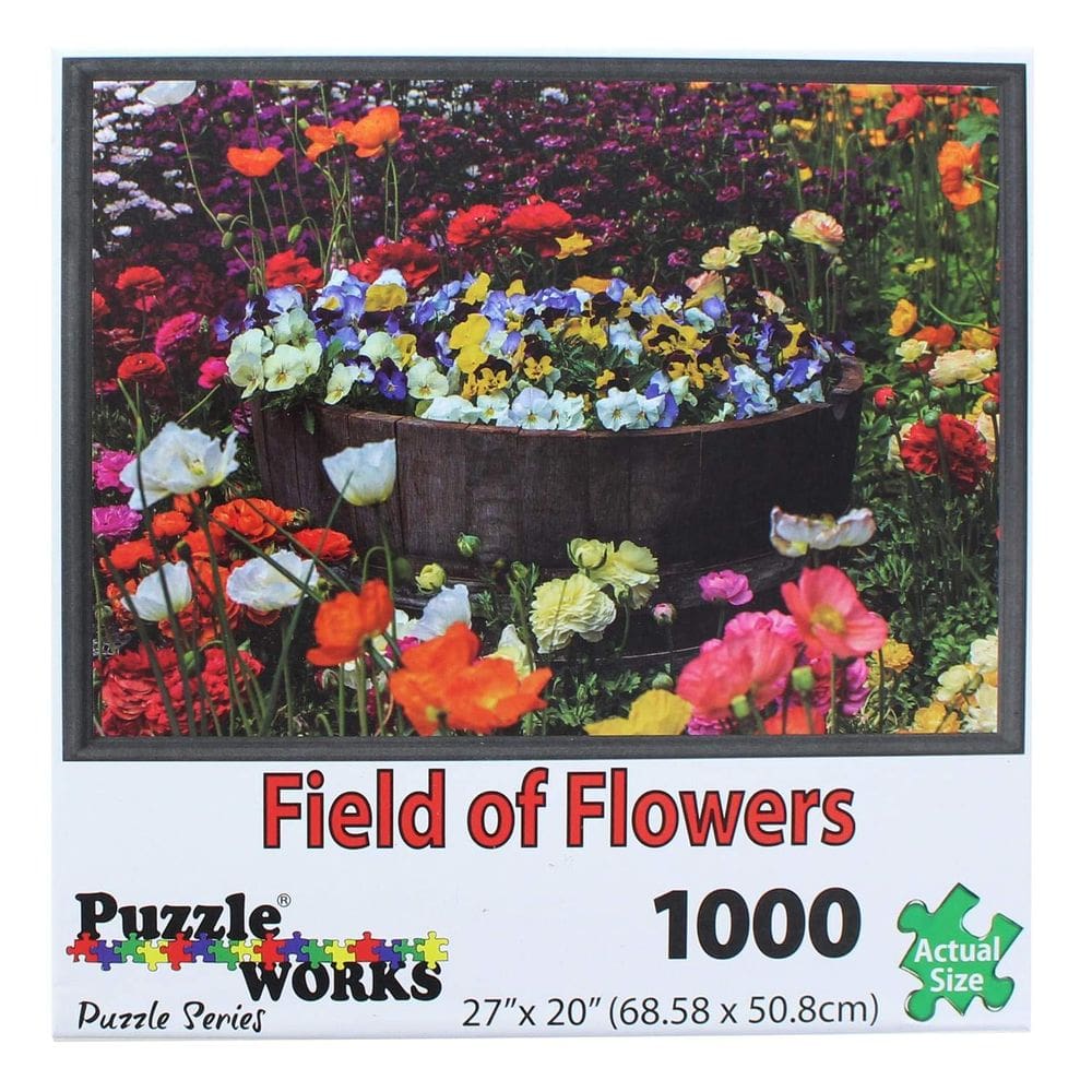 Quebra-cabeça Puzzleworks Field of Flowers 1000 peças