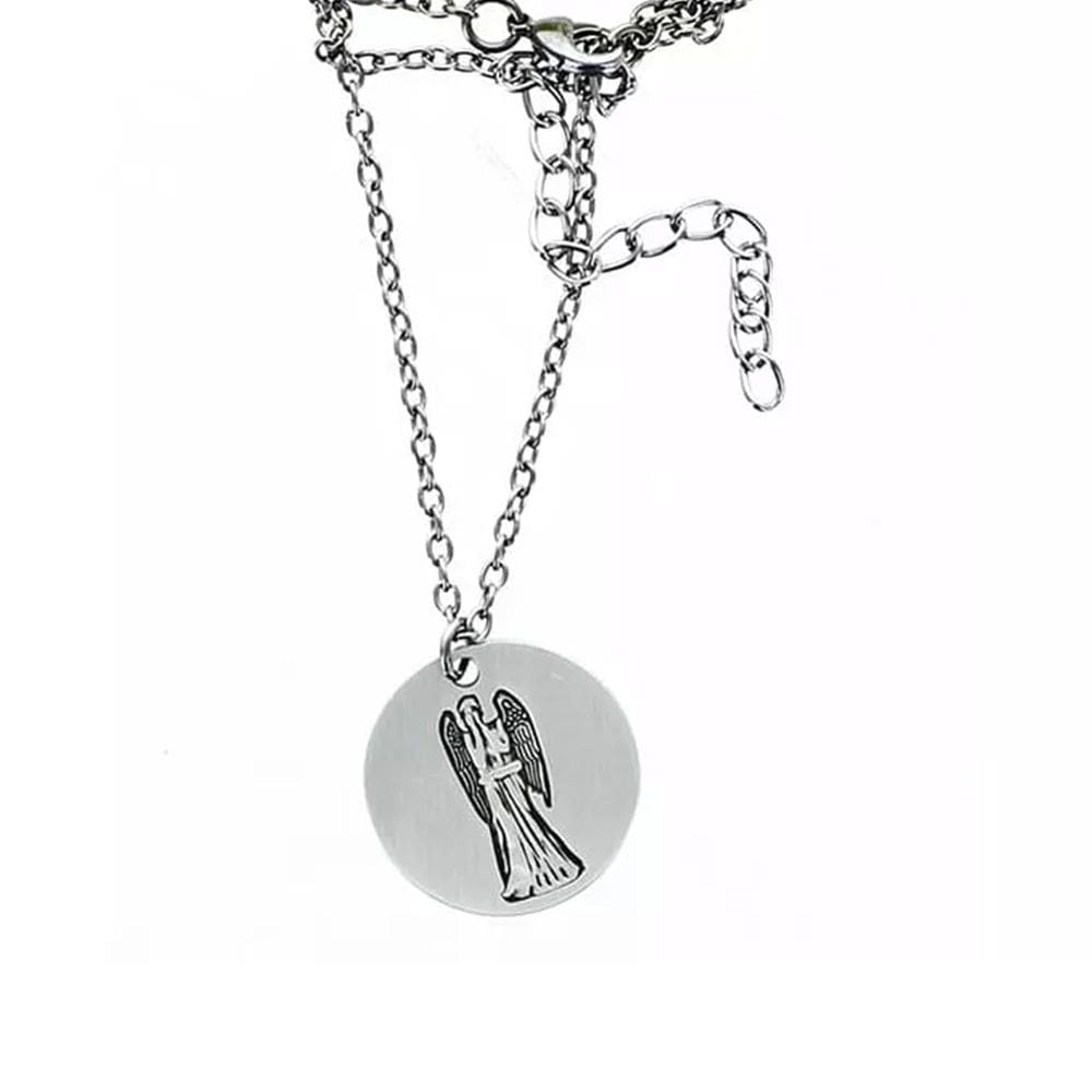 Colar Doctor Who Weeping Angel com pingente Body Vibe