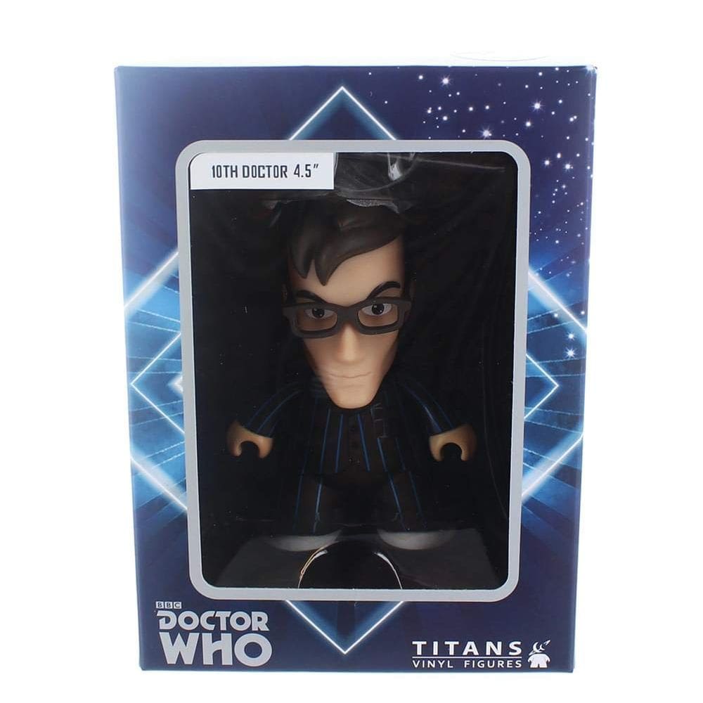 Boneco de vinil Titan Doctor Who 10th Doctor 11cm com terno