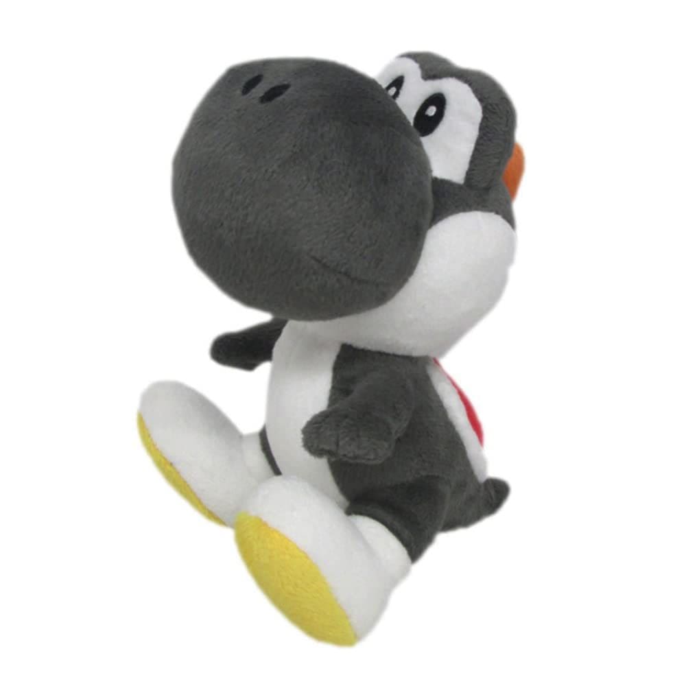 Brinquedo de pelúcia Little Buddy Super Mario Bros All Star Black Yoshi 7”