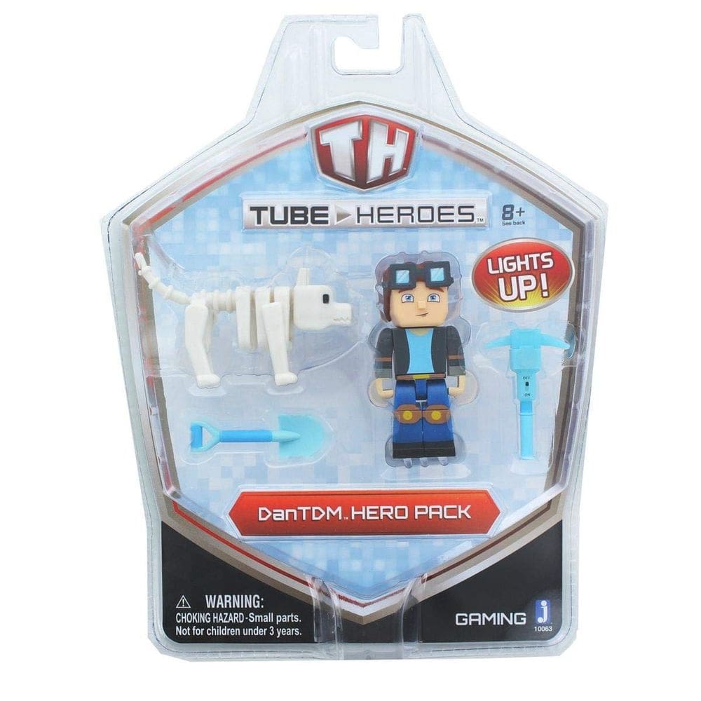 Boneco de ação Jazwares Tube Heroes TDM com pacote Grim Wolf