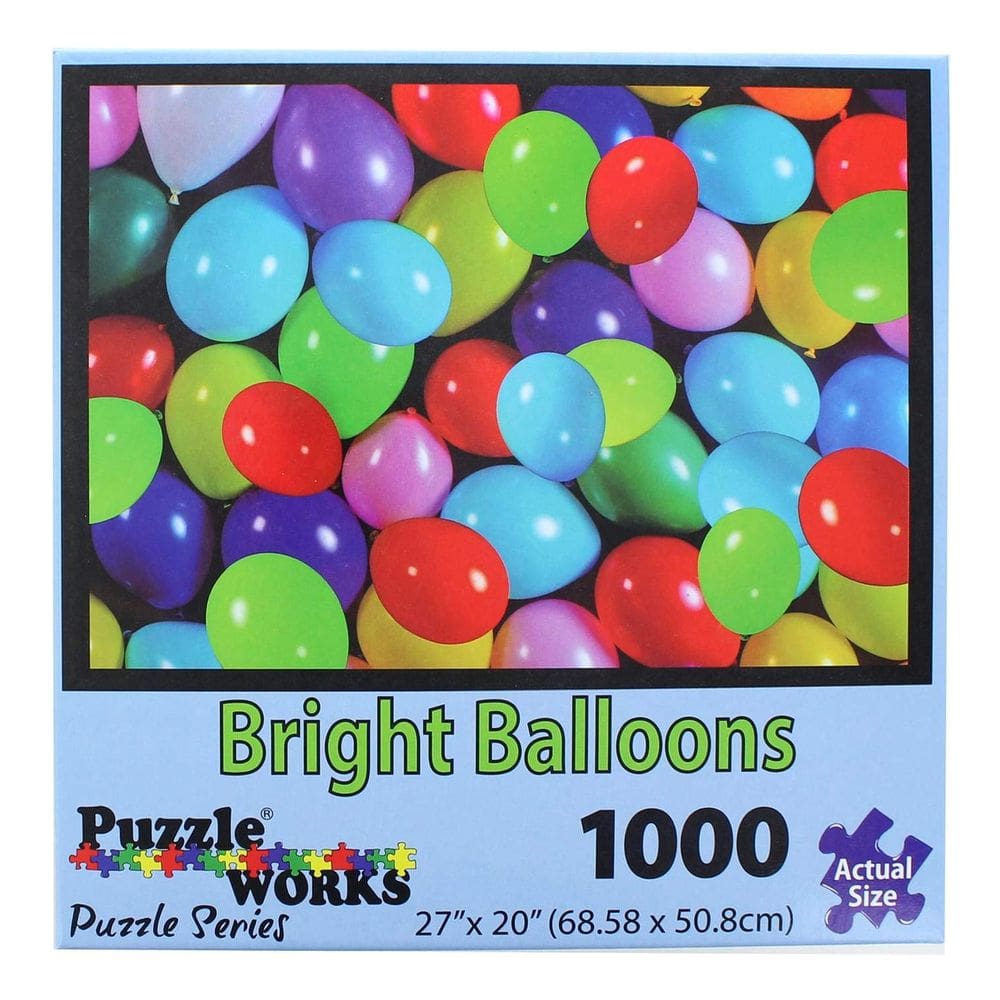Quebra-cabeça PuzzleWorks Bright Balloons 1000 peças 68x51cm