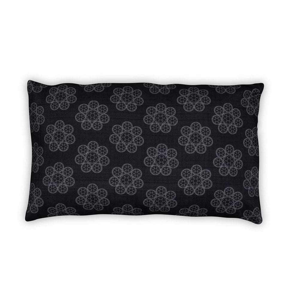 Almofada Seven20 Star Wars preta lombar branca 38x61cm