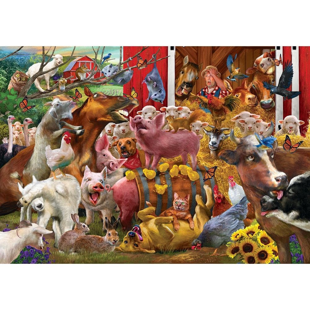 Quebra-cabeça Toynk Animal Farm Barnyard 1000 peças
