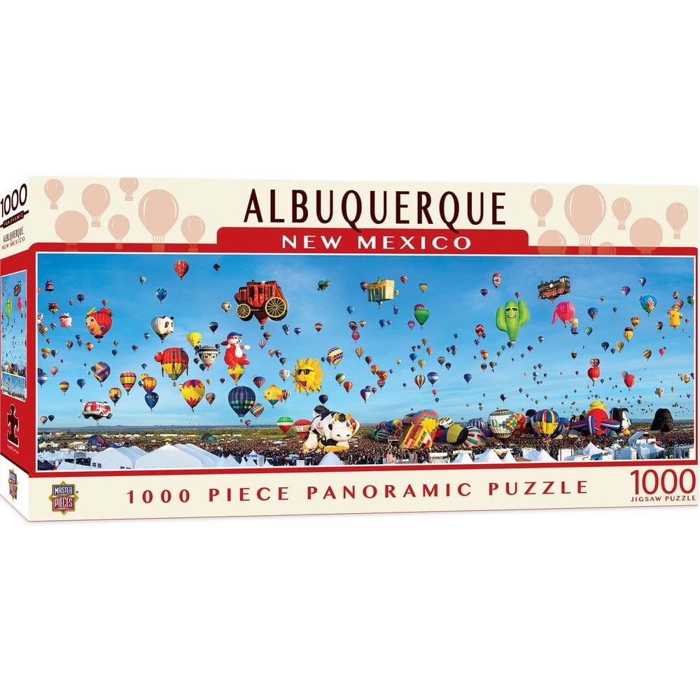 Quebra-cabeças, obras-primas, balões de Albuquerque, 1000 peças