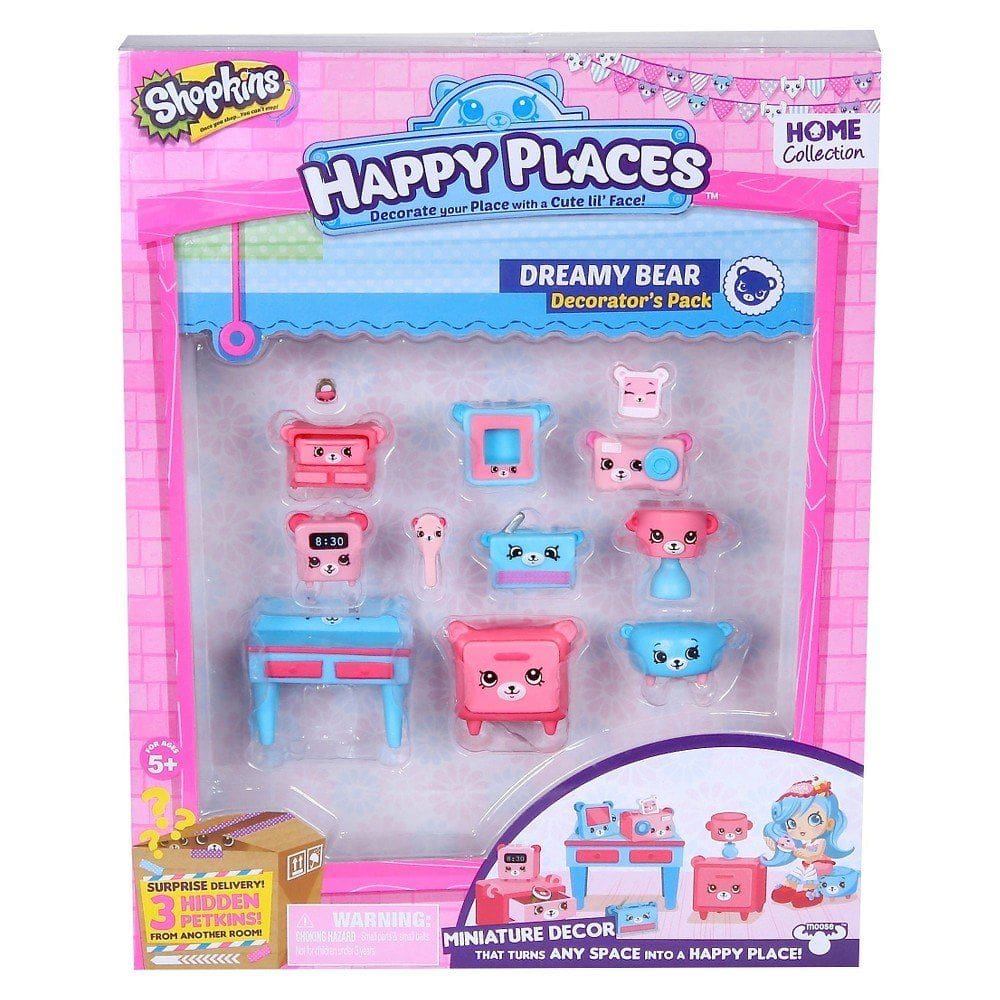 Conjunto de brinquedos Toy Shopkins Happy Places Dreamy Bear Doll