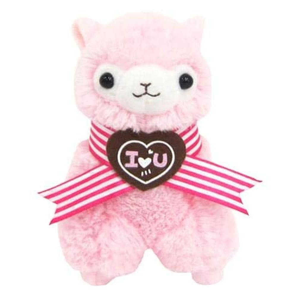 Chaveiro de pelúcia Yes Anime Llama Sweet Heart Alpaca 11 cm rosa